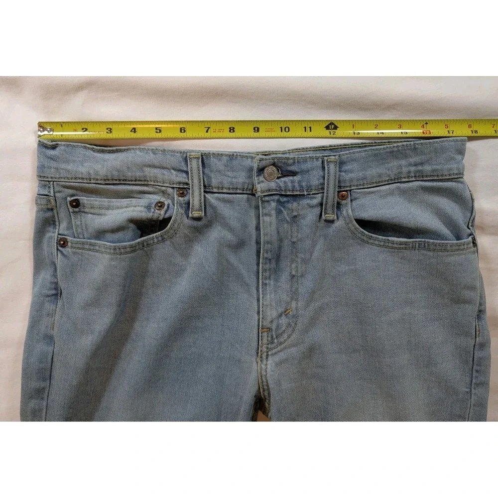 Levi's 511‎ Slim Fit Jeans Men's 34x32 Light Wash Blue Denim Stretch CW-4416